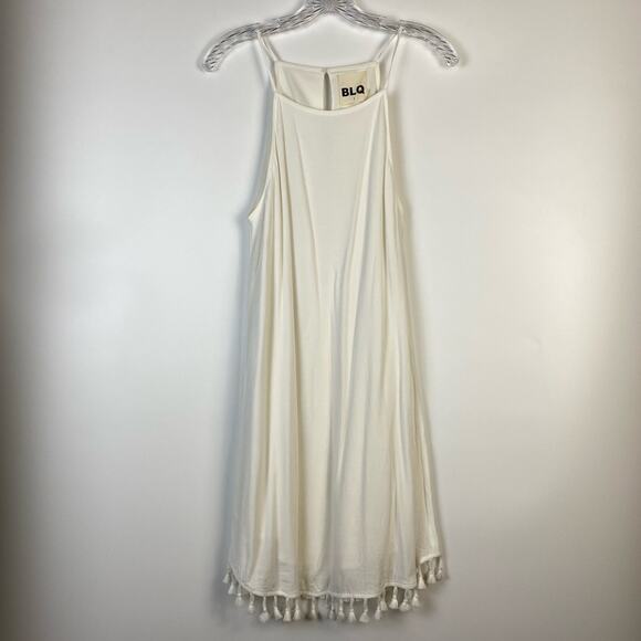 BLQ Basiq Tank Dress With Tassel White Size 2 - Picture 3 of 12
